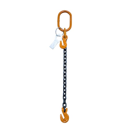 Starke Chain Sling, 5/16in, G80, Grab Hook, with Chain Adjuster, 4 ft SCSG80516-1LGA-4